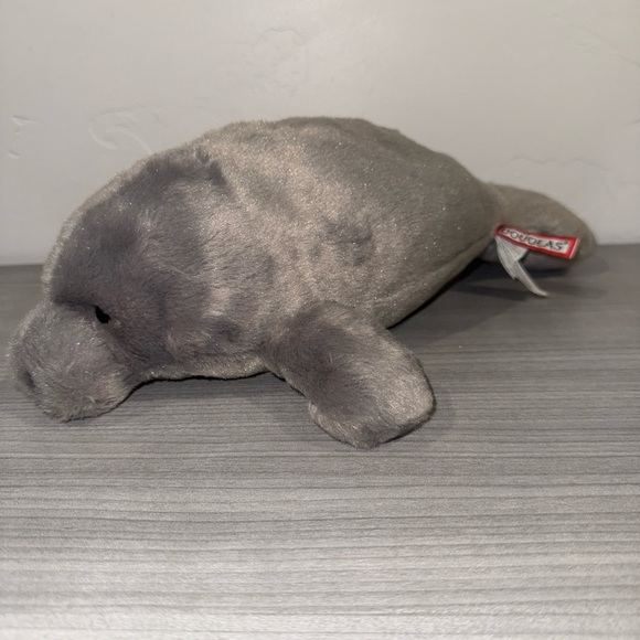 Plush Soft MANATEE Gray Softy 13" Stuffed Animal Douglas Cuddle Toys Sea Mammal - Picture 2 of 7